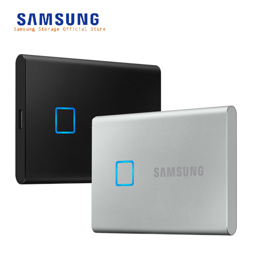 Samsung SSD T7 Touch 500GB / 1TB / 2TB Fingerprint Portable SSD External SSD Eksternal HDD Hard Disk - Garansi Distributor Resmi 3 Tahun