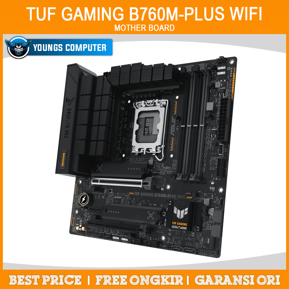 ASUS TUF GAMING B760M-PLUS WIFI DDR5 | MOTHERBOARD INTEL LGA1700 mATX