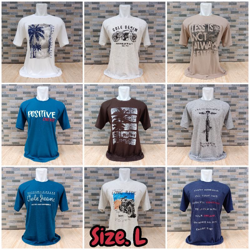 Kaos Cole Size L dan XL