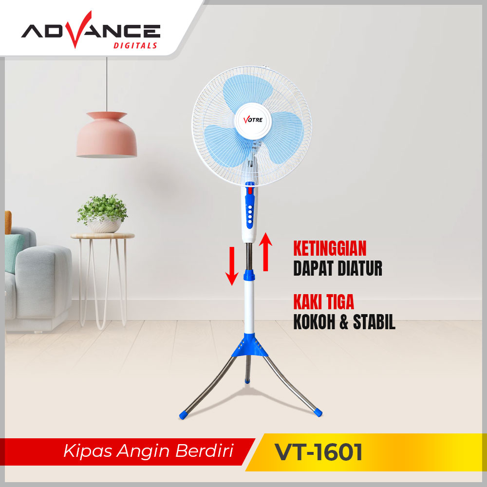 Kipas Advance VT 1601 Kipas Votre 16 inch Standing fan Bergaransi resmi 1 Tahun