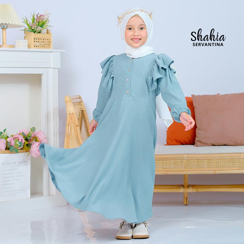 VS - SHAVIA DRESS ANAK PEREMPUAN / GAMIS ANAK MUSLIM PEREMPUAN