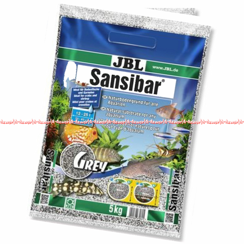 Jbl Sansibar 5kg Pasir Akuarium Natural Substrate For Any Aquarium dan Terrarium Aqua Je Be El Sanibar River White Grey Black 5 kg