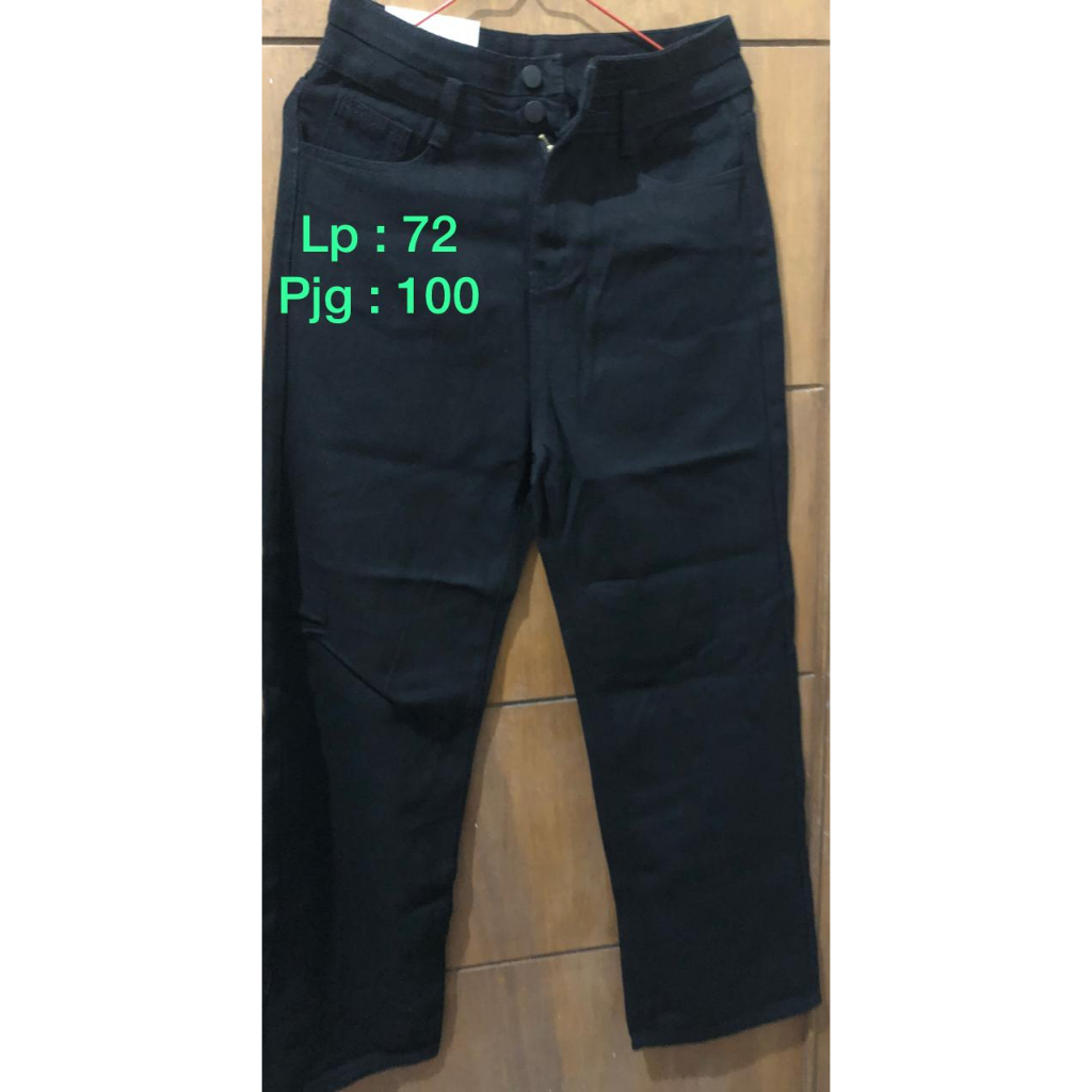 Preloved Jeans Hitam High Waist