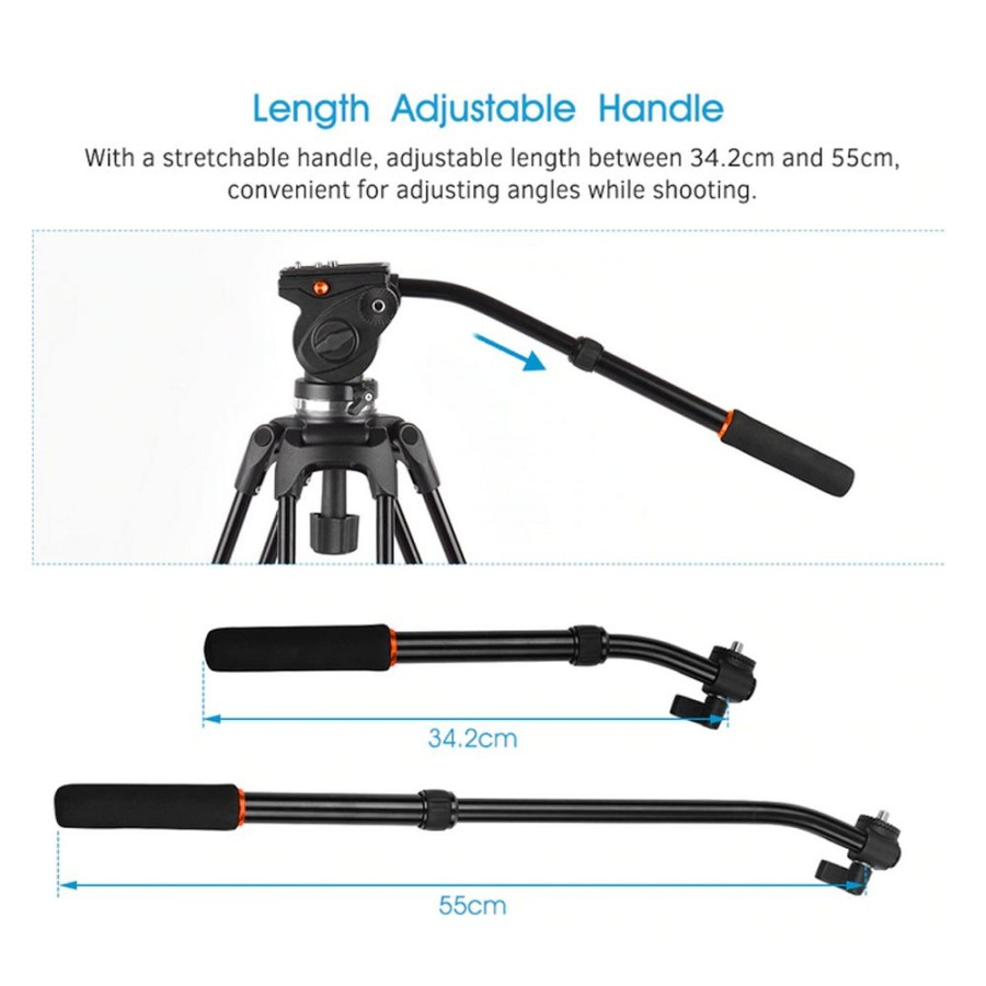 KNF Concept Video Tripod VA18 + VH081 with Fluid Head