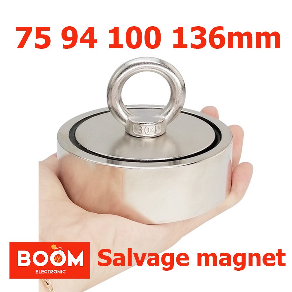 Magnet N52 neodymium salvage super strong Diameter 75 94 100 136mm