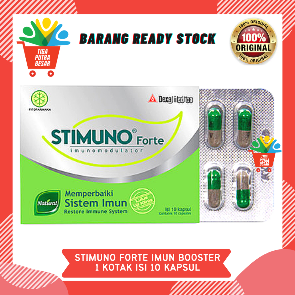 STIMUNO FORTE 1 KOTAK ISI 10 KAPSUL / IMUN BOOSTER