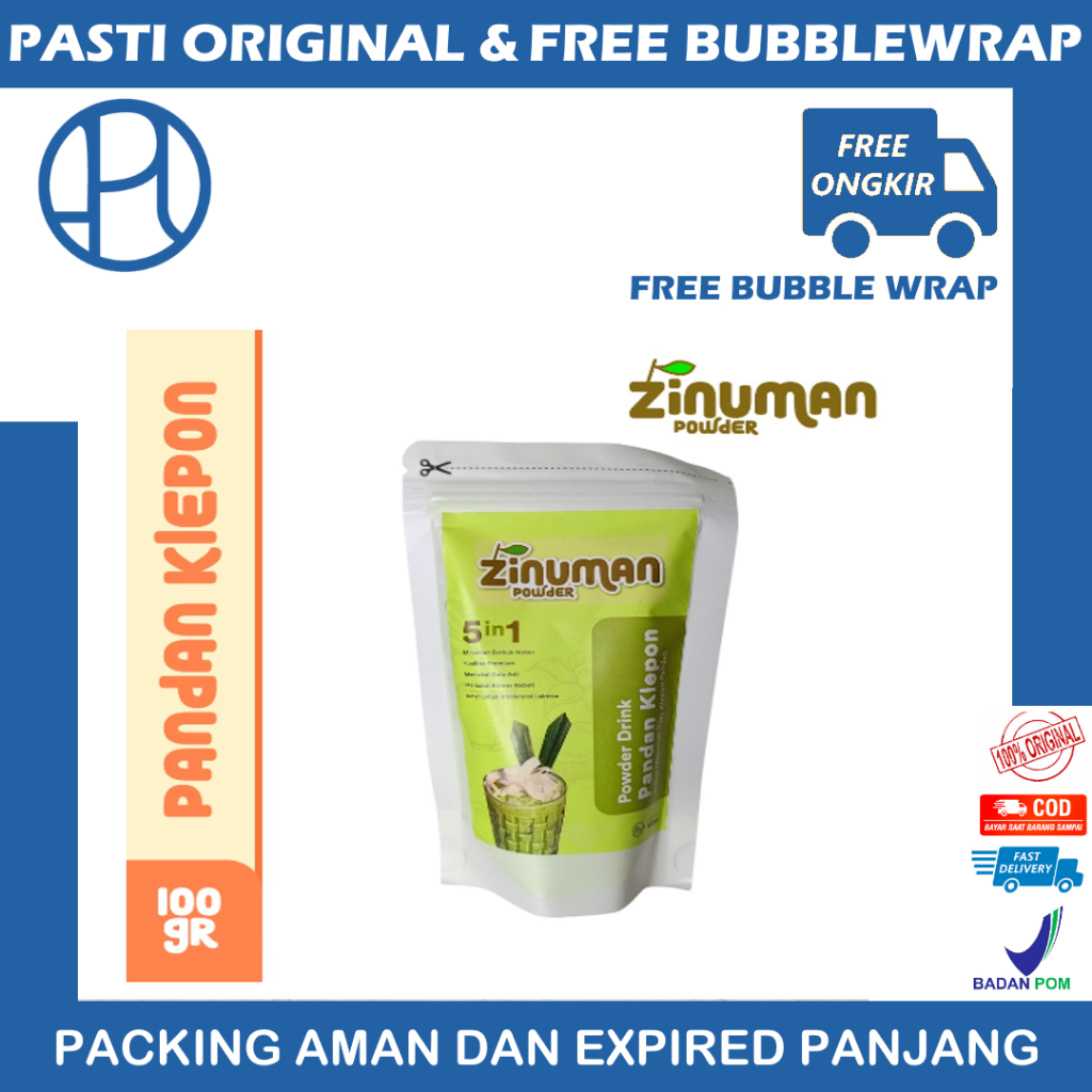 ZINUMAN POWDER RASA PANDAN KLEPON 100gr