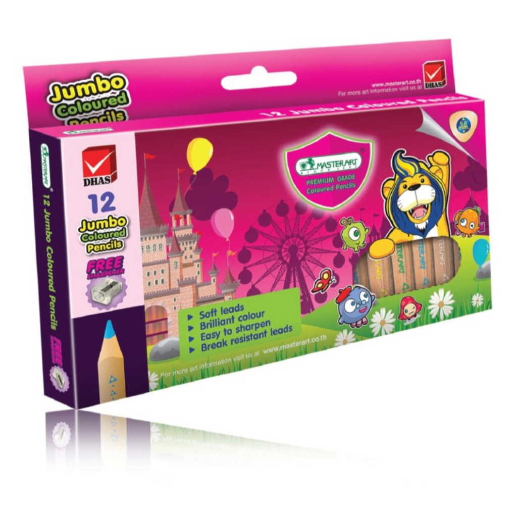 

[Master Art] Pensil Warna Jumbo 12 Colours For Kids/Anak-anak