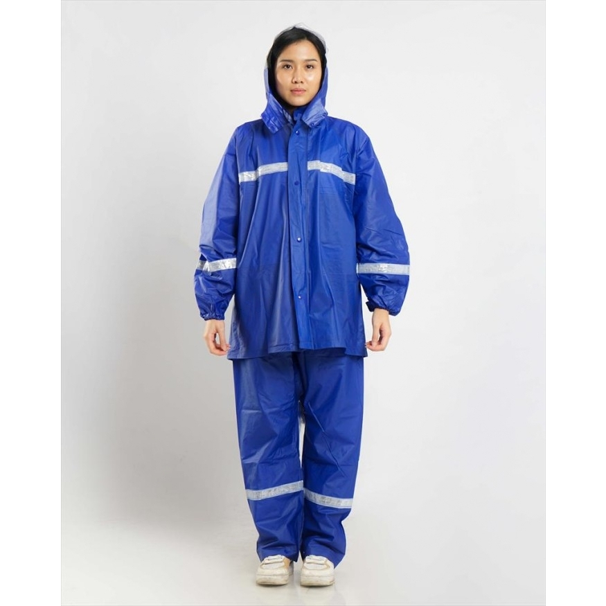 Jas Hujan Stelan Celana Karet Scotchlight Polos H901