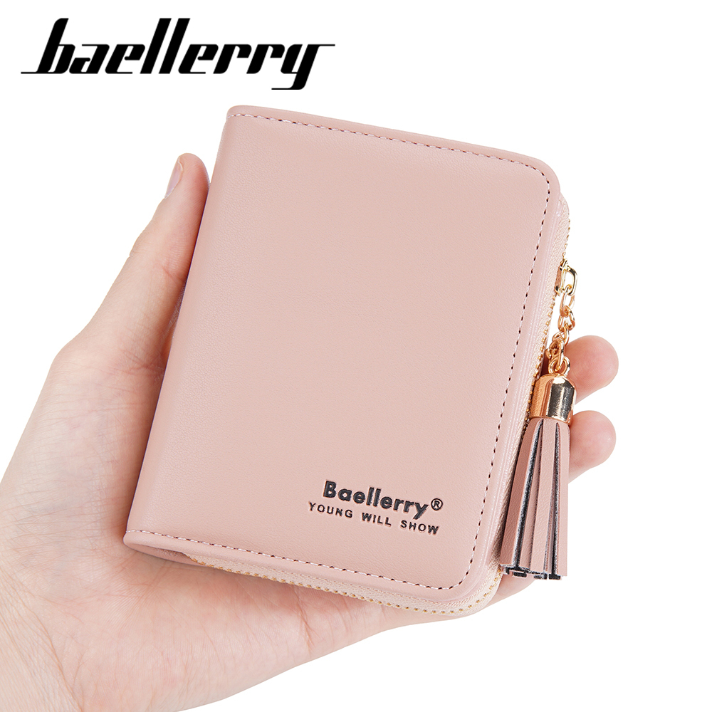 BAELLERRY N3244 Dompet Wanita Kecil Dompet Lipat Bahan Kulit PU Leather Premium WATCHKITE WKOS