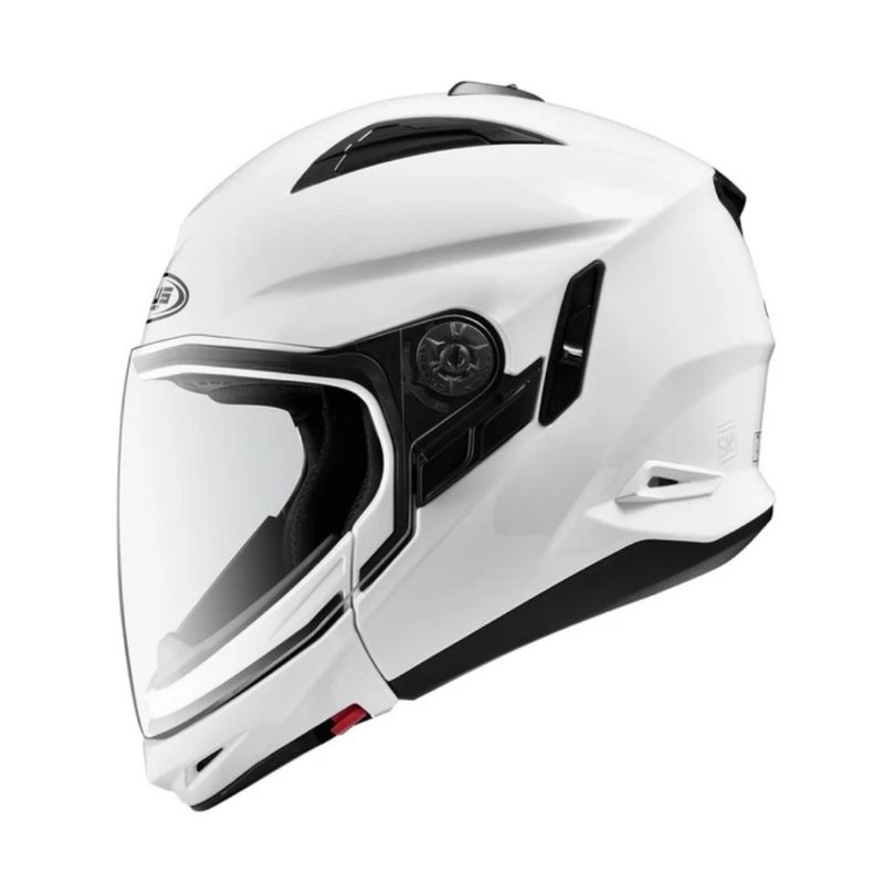 ZEUS 613C 613 C white glossy putih metalik 2in1 modular M L XL zs613c z613c