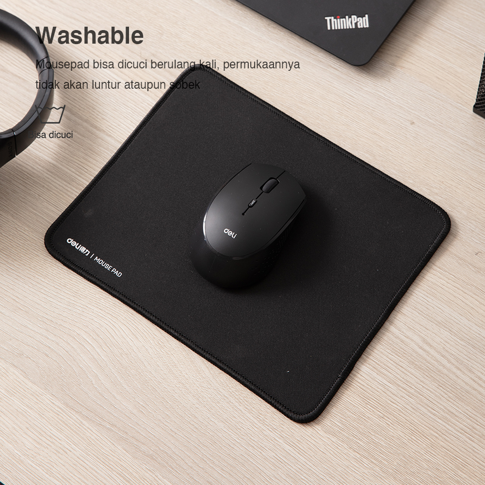 Deli Mouse Pad Mousepad Komputer 250*200*3mm Polos dan Bergambar 83001 33188-6