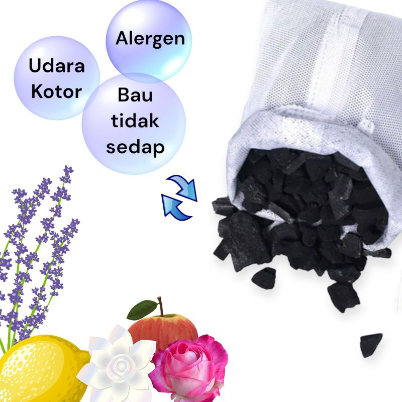 BYE-BYE ODOR 150g ACTIVATED CHARCOAL ODOR ABSORBER PENYERAP BAU TIDAK SEDAP ODOUR ABSORBER PENYERAP BAU KOTORAN HEWAN PENYERAP BAU KUCING PENYERAP BAU ANJING PENGHILANG BAU KUCING PENGHILANG BAU ANJING PENGHILANG BAU TIDAK SEDAP PET ODOR REMOVER