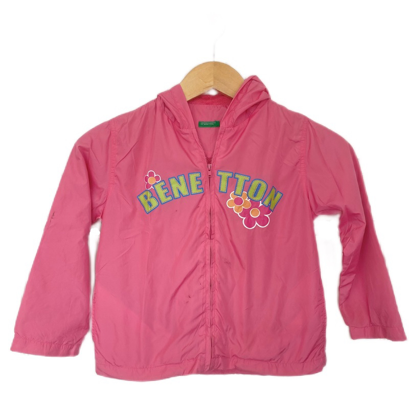 UNITED COLORS OF BENETTON PINK HOODIE JACKET SIZE 5-6thn