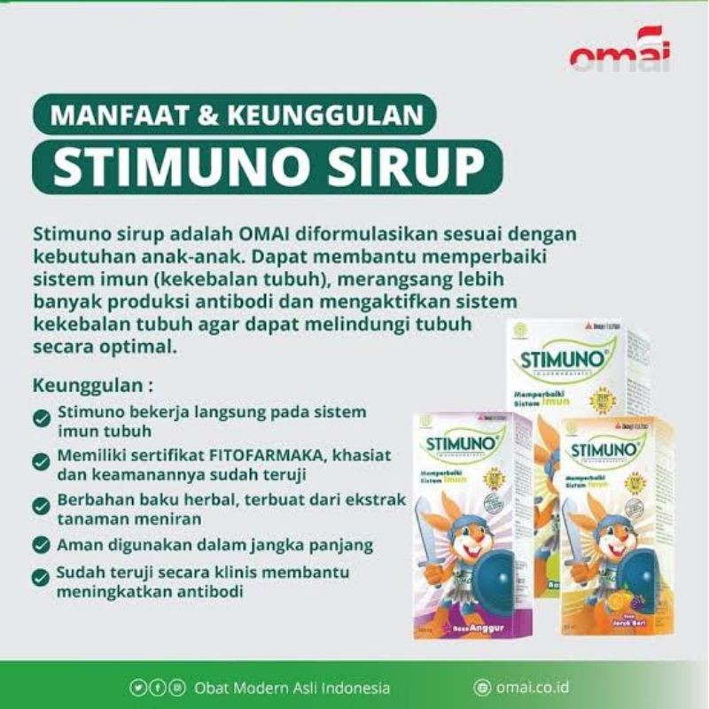 [BPOM] Stimuno Syrup 60 ml / Stimuno Sirup 60ml / Vitamin Anak / MY MOM