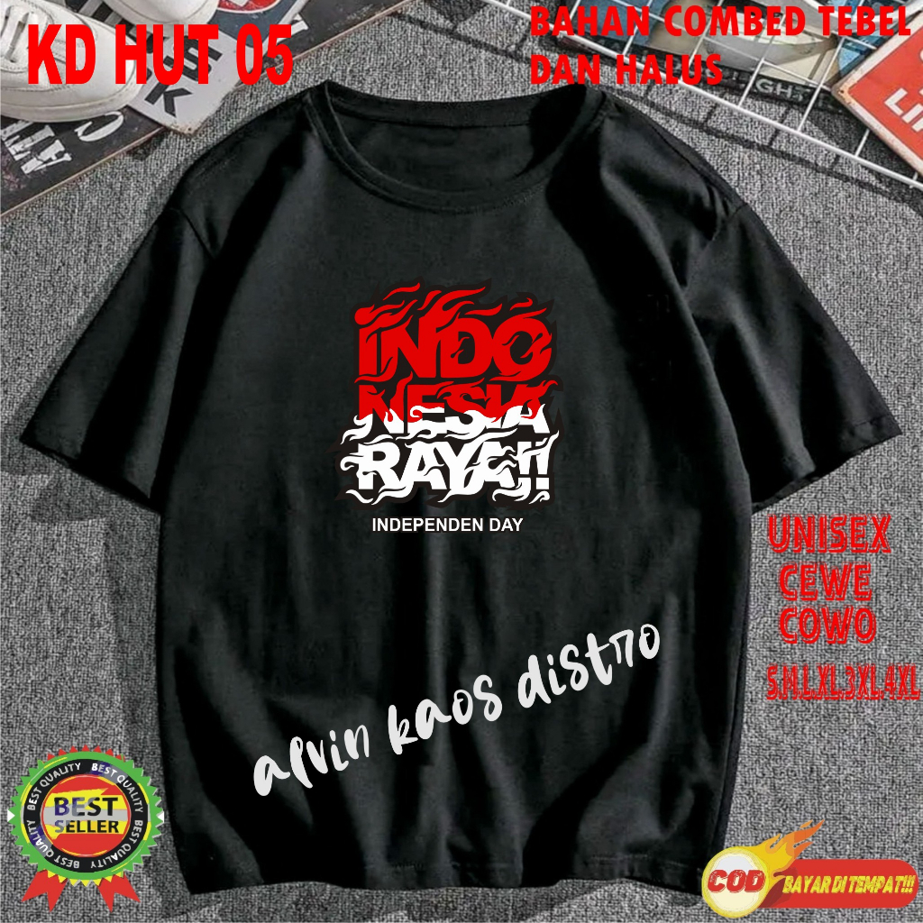 Beli 10 Pc Gratis 1 Pc Hut RI 78 Kaos Terlaris 17 Agustus 1945 78 Kemerdekaan Indonesia Kaos Merah Putih Hitam Kaos Cewek Cowok Anak4