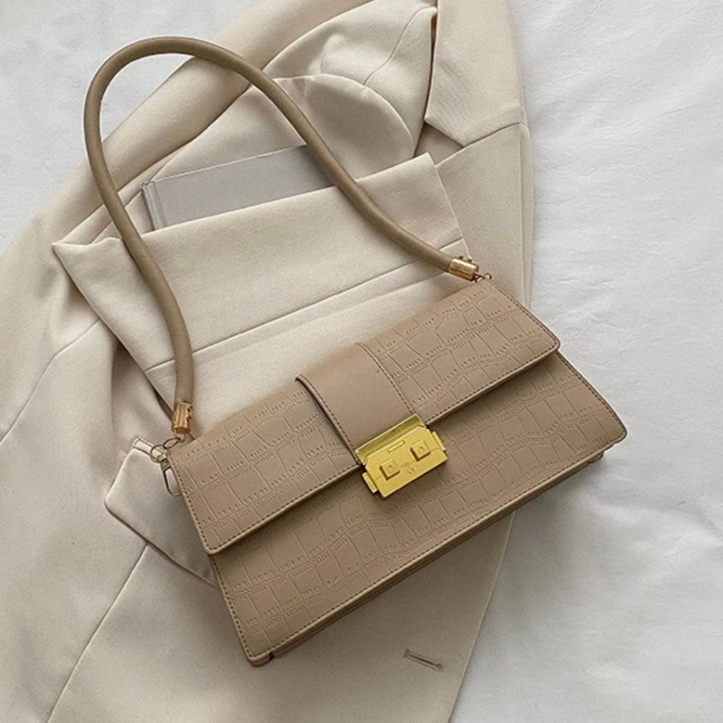 Tas Bahu Wanita Shoulder Bag Cewek Import Terbaru Model Persegi Elegan Mewah Kekinian Live Shopping Terbaru 2023 Korean Style Business Meeting Look New Trending