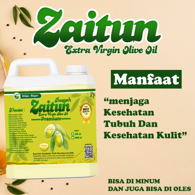 

MINYAK ZAITUN IBTIQO EXTRA VIRGIN OLIVE OIL 1 LITER