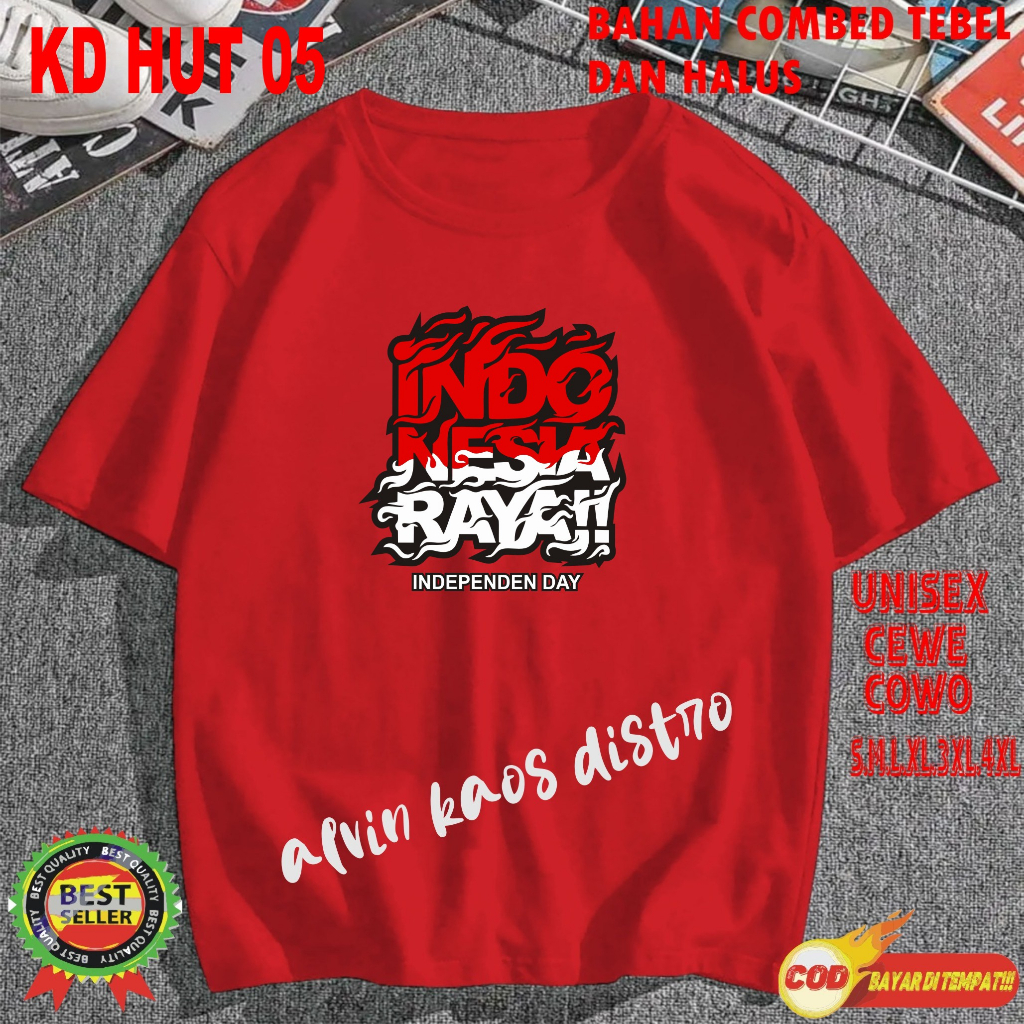 Beli 10 Pc Gratis 1 Pc Hut RI 78 Kaos Terlaris 17 Agustus 1945 78 Kemerdekaan Indonesia Kaos Merah Putih Hitam Kaos Cewek Cowok Anak4