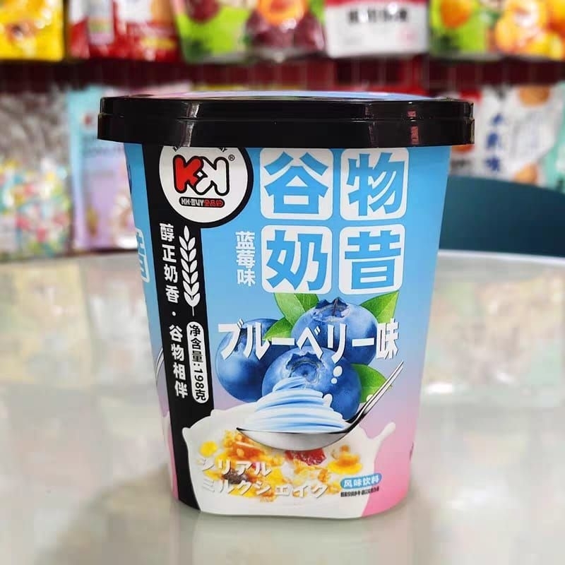 

超有味谷物奶昔蓝莓味 Chaoyouwei Cereal Milkshake bluberry instan 198g
