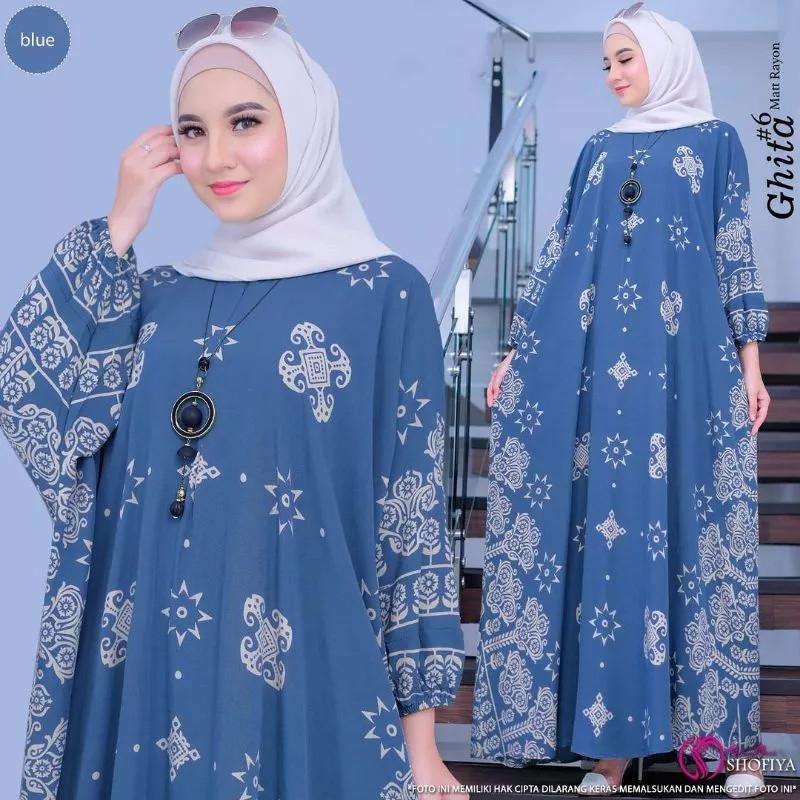 DASTER GAMIS SUPER JUMBO LD 180 BIG SIZE XXXXL GHITA KAFTAN RAYON BUSUI FRIENDLY