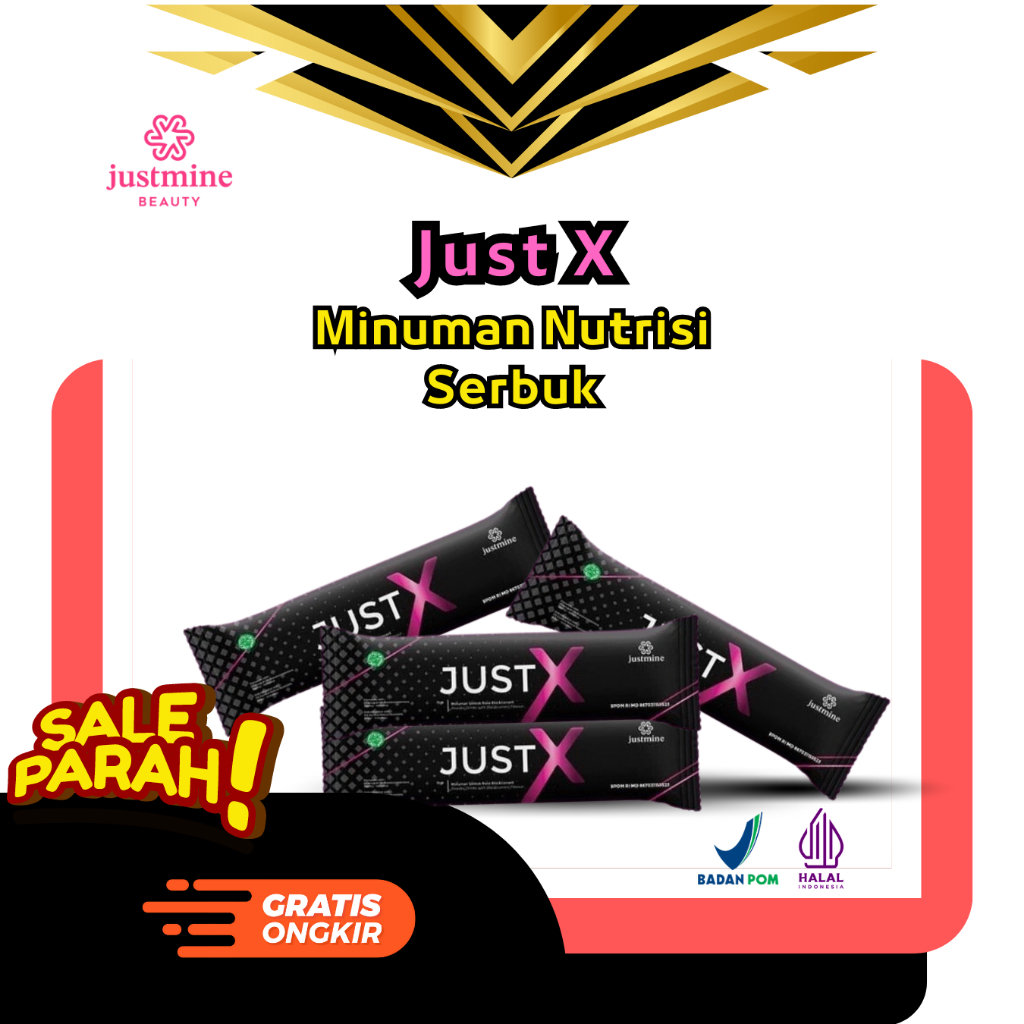 Just X Sachet Minuman Serbuk Nutrisi Penambah Stamina 1 Sachet