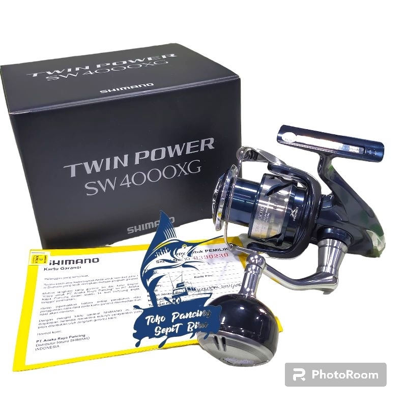 REEL SHIMANO TWIN POWER SW 4000XG JAPAN NEW 2023 | GARANSI RESMI SHIMANO | POWER HANDLE | REEL SALTW