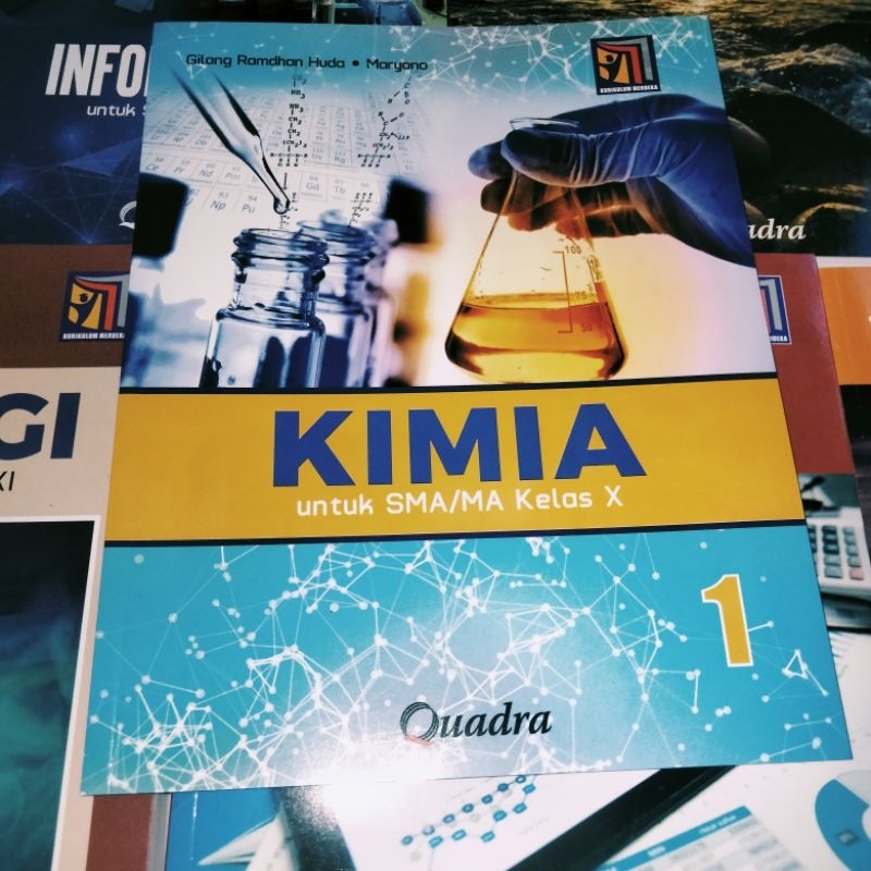 Buku Paket Kimia SMA Quadra Kelas 10 Kurikulum Merdeka