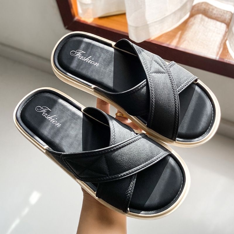 New Sandal flat Tali Silang jelly fashion Wanita korea Import High Quality RF
