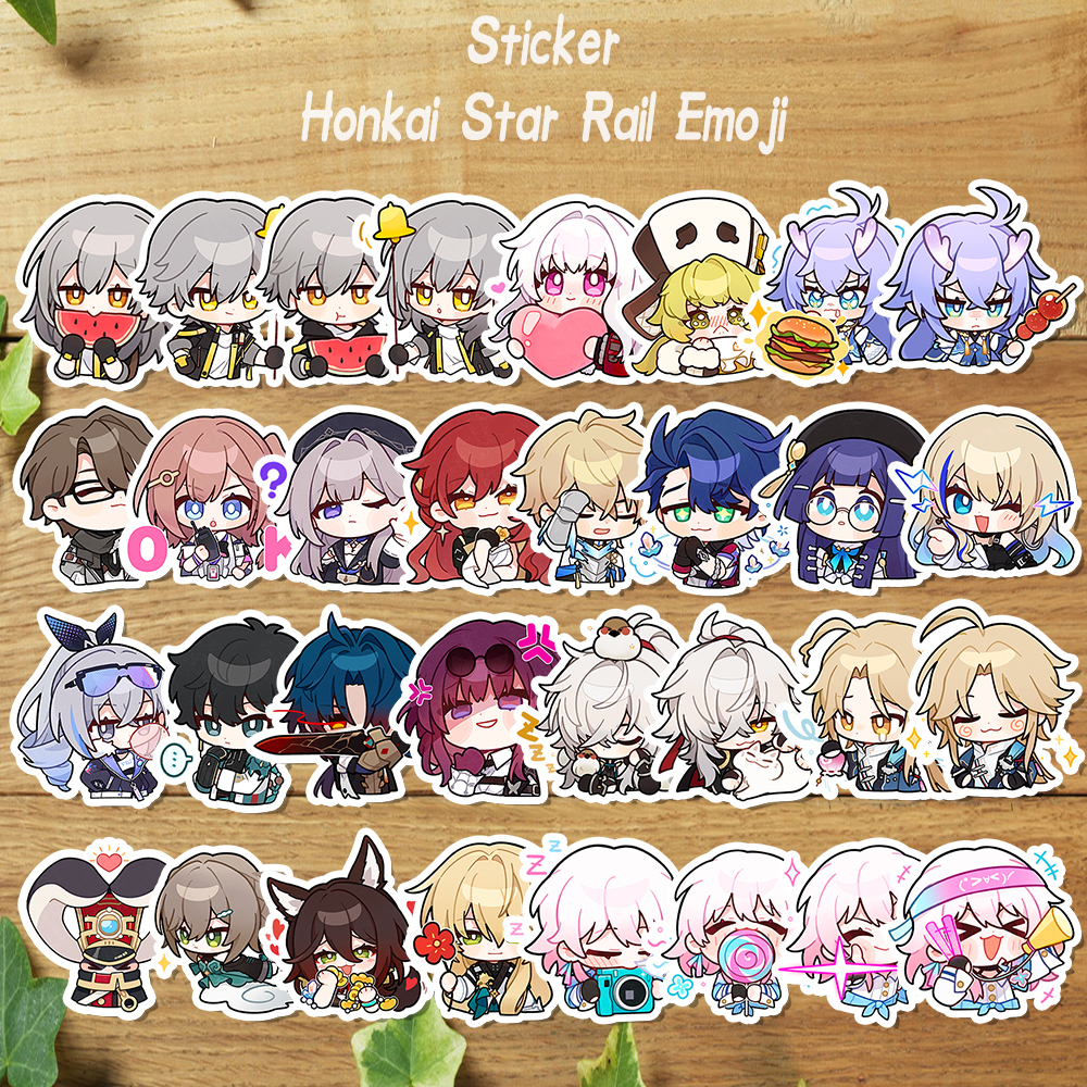 

Sticker Honkai Star Rail Emoji Sticker Vinyl / Stiker Set Honkai Star Rail Character Firefly Feixiao