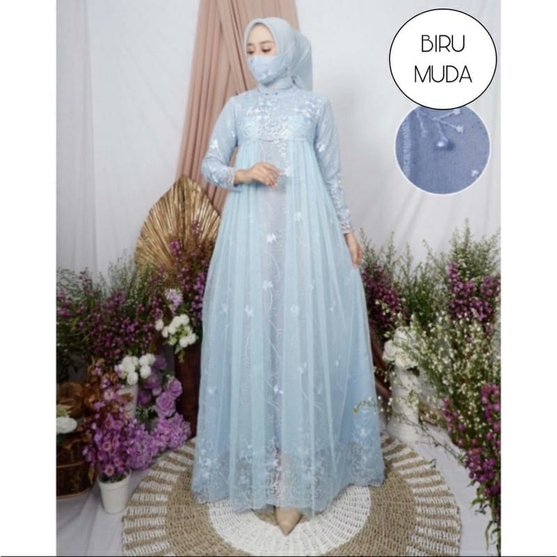 Zaida Butik Brokat New Haruma Gamis Brokat Wanita Jumbo Ready Buat Kondangan || High Quality Brokat 