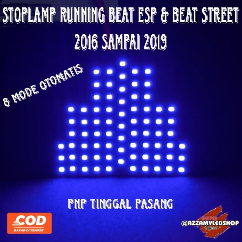 COD lampu rem stoplamp running beat esp beat street 8 mode beat esp beat street 2016 2017 2018 2019 super terang pnp