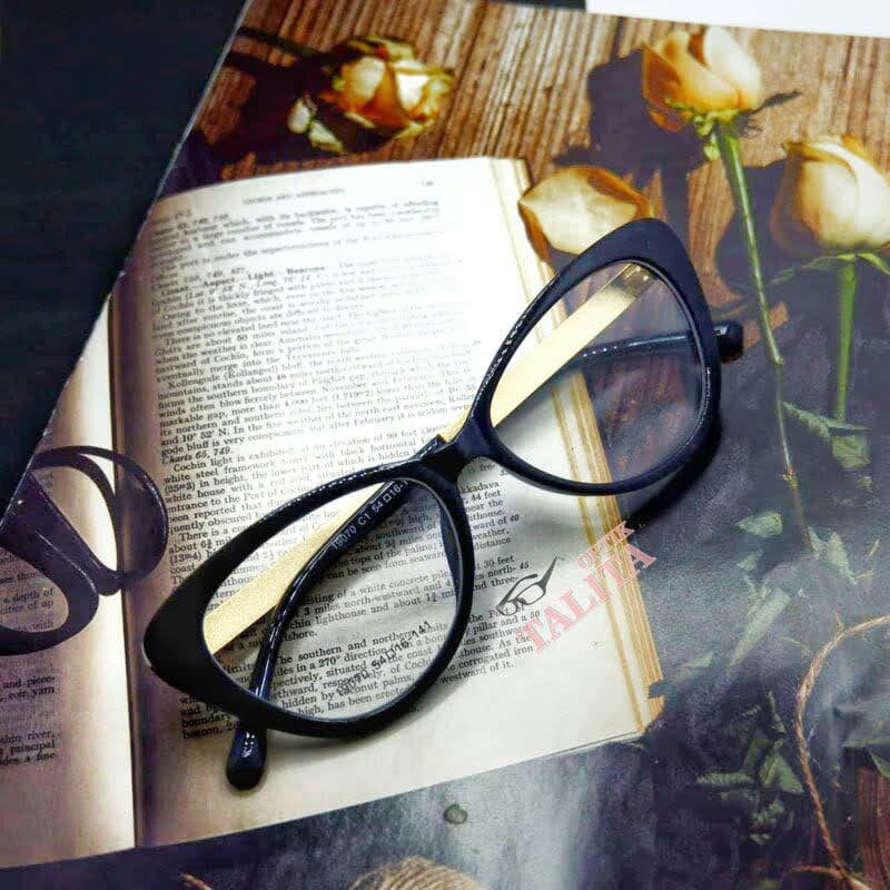 Optik Talita Kacamata Cat eye Wanita Kekinian  lensa anti radiasi komputer blueray normal minus plus