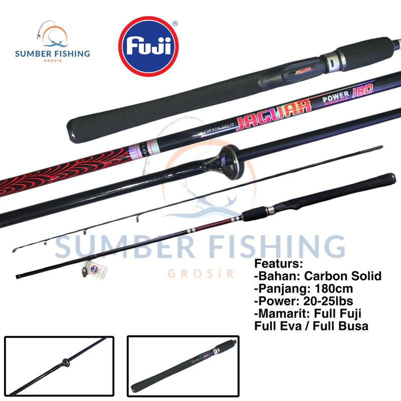 JORAN PANCING SPINING CARBON SOLID AIWA JAGUAR JORAN GALATAMA 20-25lb JORAN ANTI PATAH