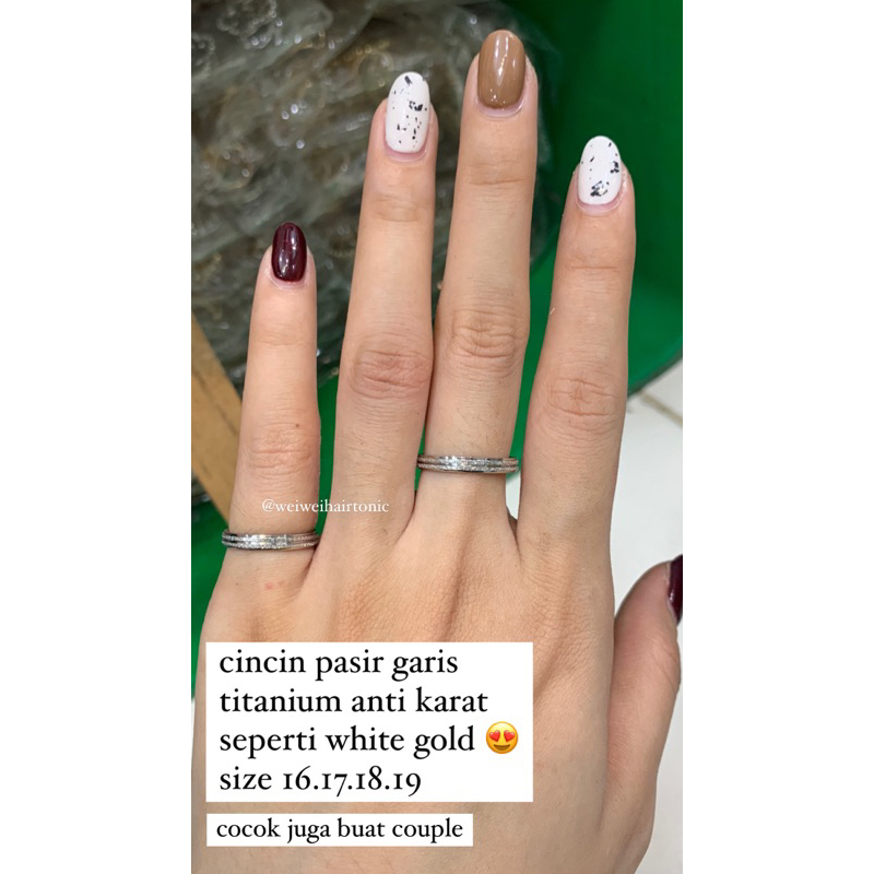 cincin polos titanium || cincin couple titanium