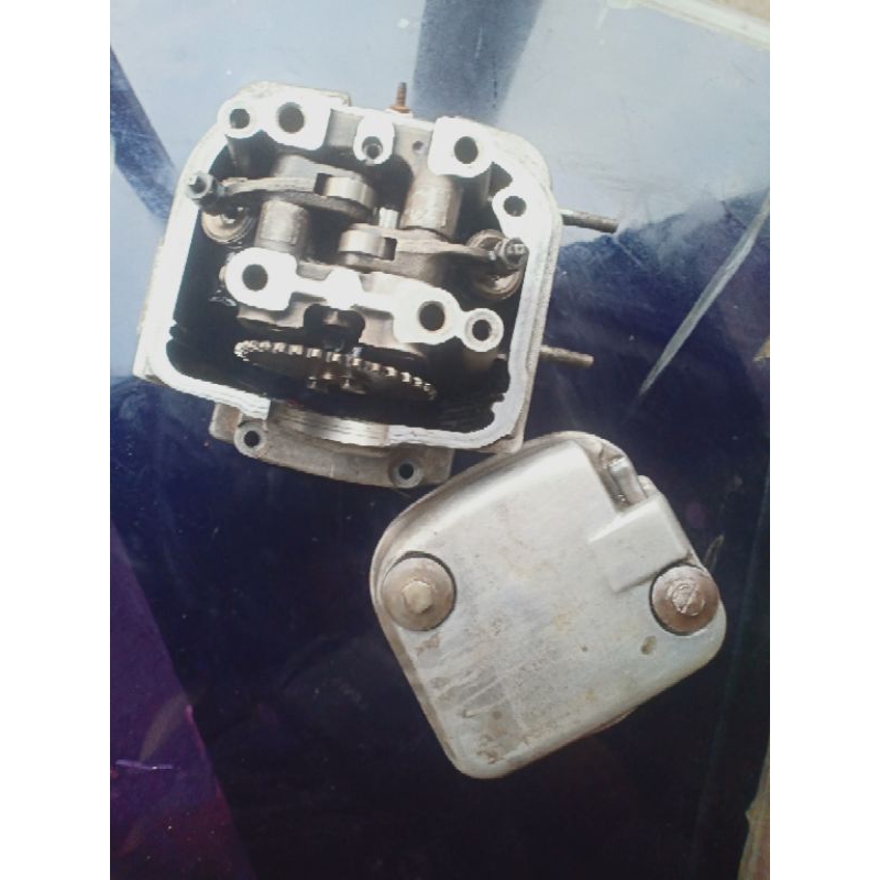 BLOK HEAD BLOK BUSI HONDA BEAT KARBU/SCOOPY KARBU.