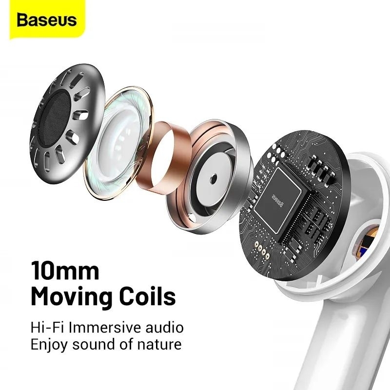 Baseus Encok W3 Wireless Earphone BT 5.1 Super Bass Earbuds Wireless Bluetooth