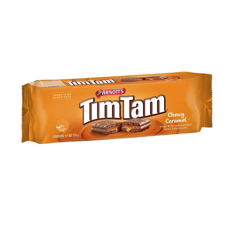 

Arnott's Tim Tam Chewy Caramel Chocolate Biscuits 175g