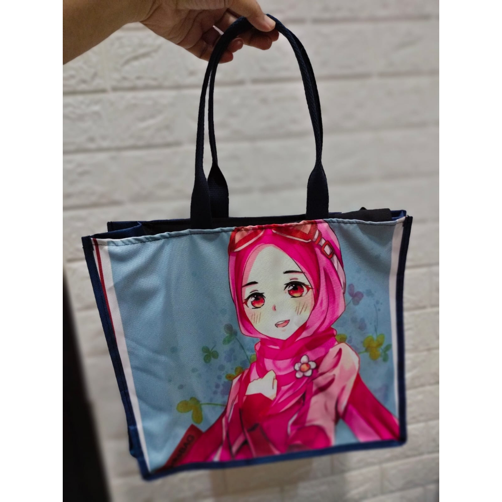 PROMO TAS TERLARIS TOTEBAG PRINTING SIZE 35X11X30 CM PLUS RESLETING BISA CUSTOM