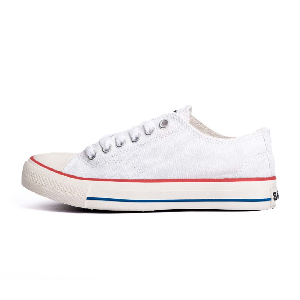 SABA Classic Low All White - Sepatu Sneakers Casual Pria Wanita