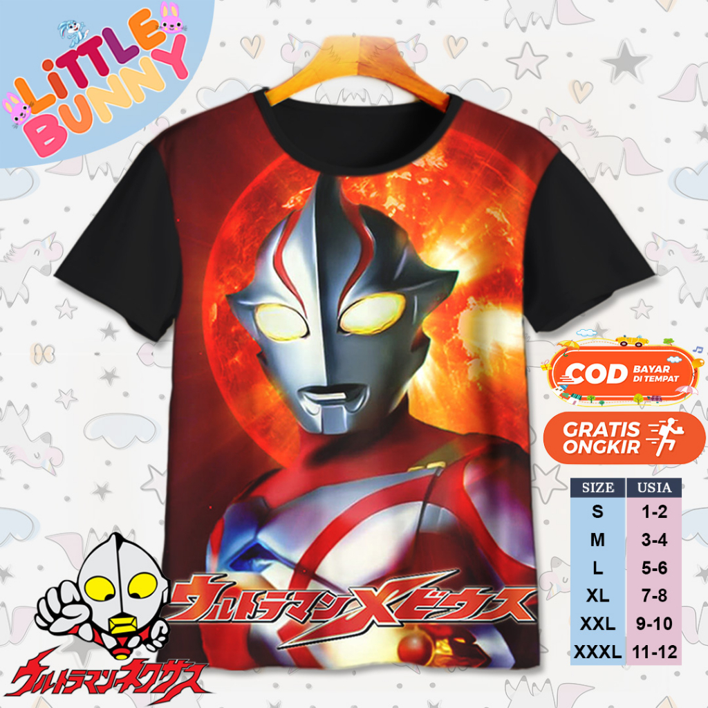 Baju Kaos Atasan Anak Laki Laki Ultraman Mebius TV Series Baju Kaos Anak Ultraman