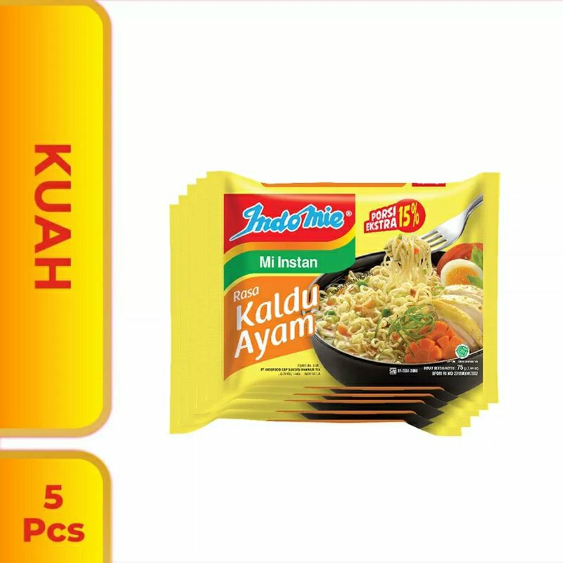 

5 Pcs - Indomie Kuah Kaldu ayam