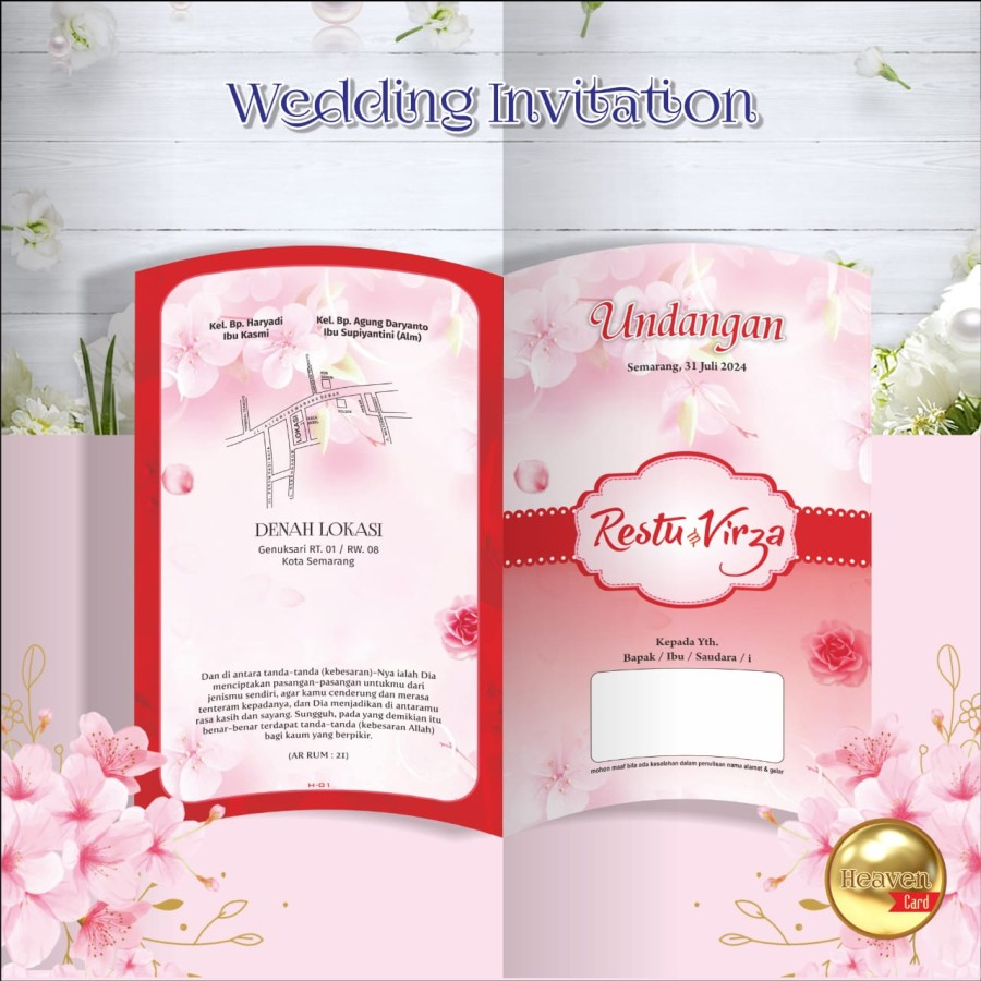 

Undangan Pernikahan Heaven 01 - 08
