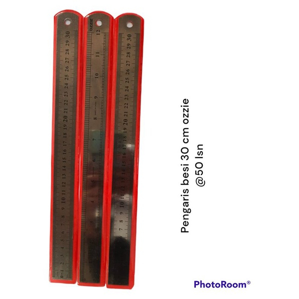 

Penggaris Besi 30cm Ozzie 1 Lusin (isi 12pcs)