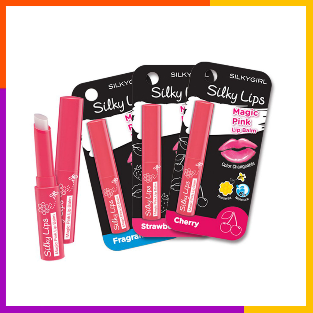 SILKYGIRL Magic Lip Balm Pink Cherry / Strawberry / Fragrance Free