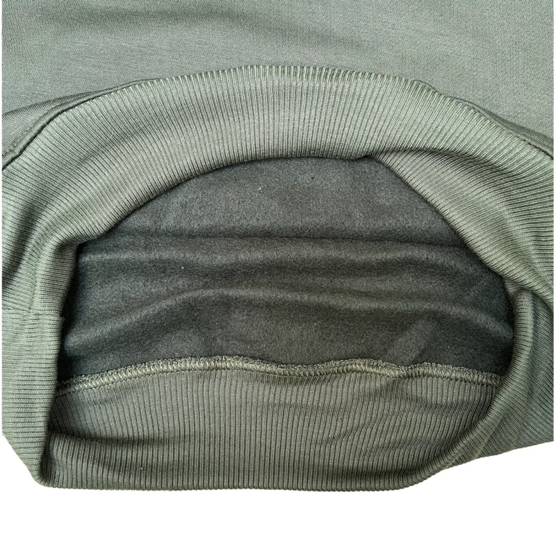 Sweater Crewneck Polos Hijau Army Sweater Polos Pria Wanita