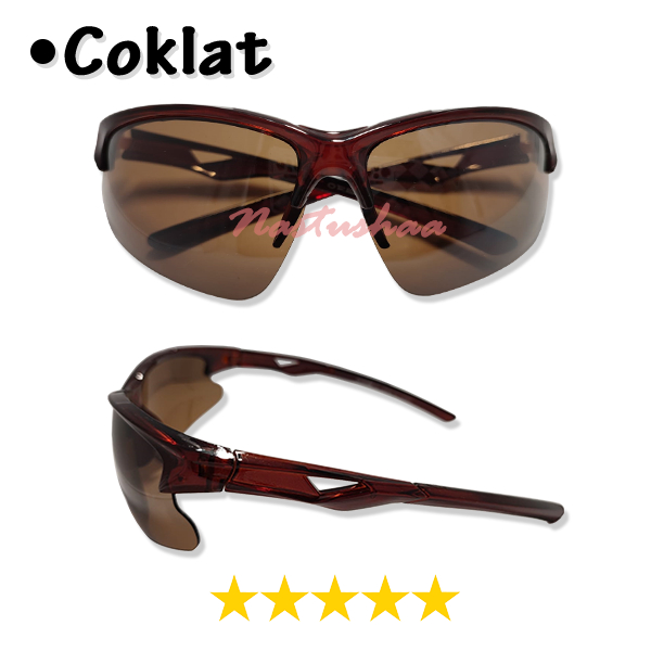Kacamata Fashion Dewasa Cocok Untuk Olahraga Sepeda Outdoor Bike Sporty Biker Goes - Kacamata Sepeda Lensa Anti UV Protection Model Wraparounds Terbaru