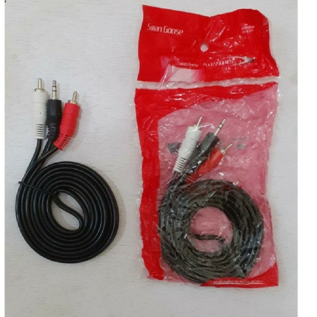 Kabel Rca 2 - 1 Intracom 2m Hp Ke Salon 2 Keluar 1 AUX Kabel Audio 2-1