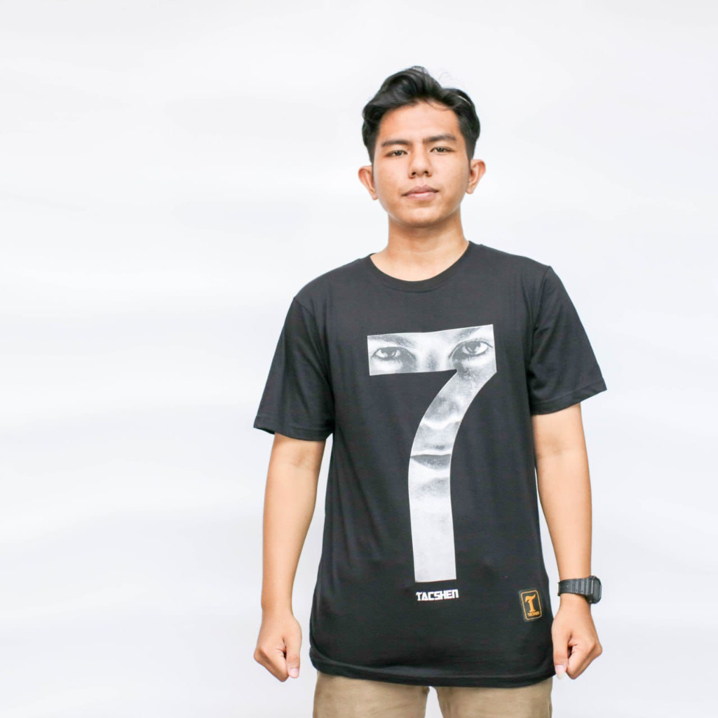 t-shirt pendek design kaos tacshen dewasa unisex lengan pendek motif CR7 bahan catton combad 30s sablon plastisol