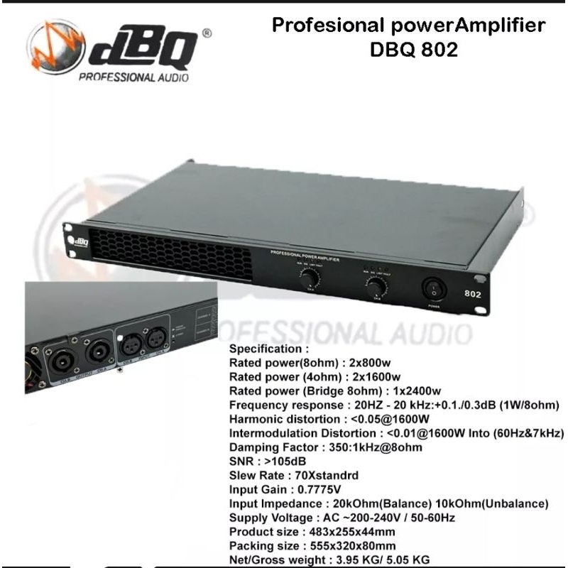 Amplifier Power 802 DBQ